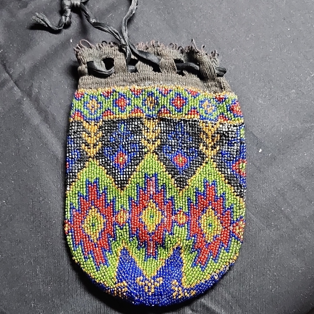 Handcrafted Beaded Pouch - Multicolor